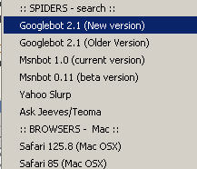 user agent switcher