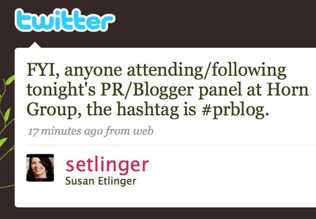 Hashtags: live-blogging