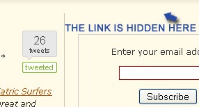 Hidden link