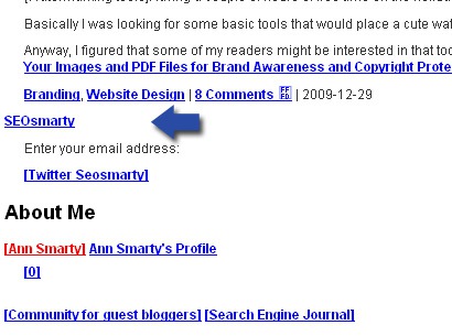 Hidden links: SEO browser