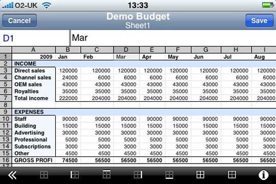 Spreadsheet