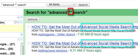 Google Reader search