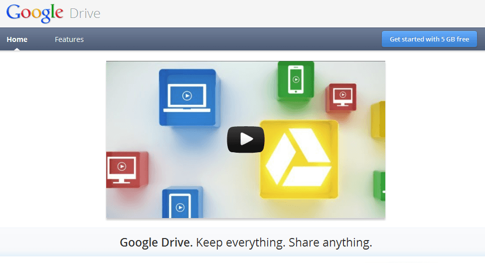 google drive launched
