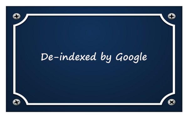 De-indexed by Google