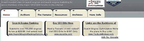 Animated Google AdSense Testing on Search Engine Blog