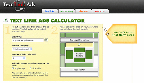 Measuring Link Value with Text Link Ads