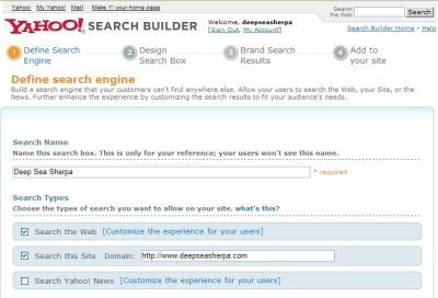 Yahoo! Launches Yahoo Search Builder