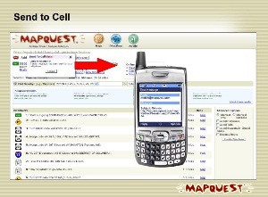 MapQuest : Send to Cell