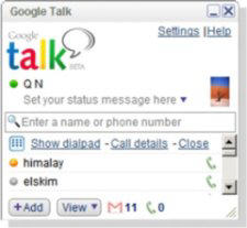 Google Talk Dialpad