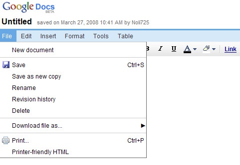 Google Docs Becoming Web Version of Microsoft Word 2003