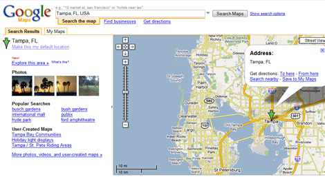Google Maps Tampa