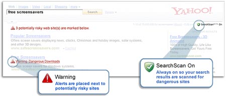 Yahoo and McAfee Offer a Safer Way to Search with SearchScan