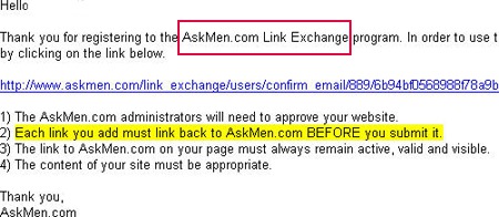 Link exchange link exchange