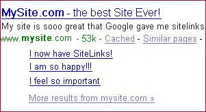 What’s the Real Benefit from Google Sitelinks?