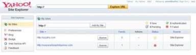 Yahoo Site Explorer Gets a New Interface