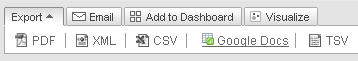 Export To Google Docs from Google Analytics