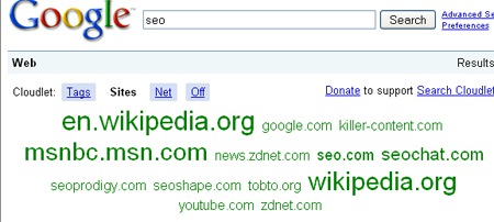 search cloud - sites