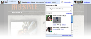 Google Friend Connect Launches its Social Bar