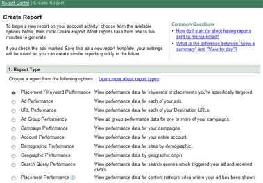 adwords starter reports