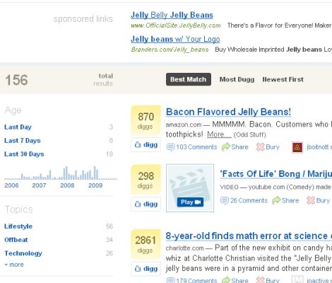 Digg Launches New Digg Search Engine