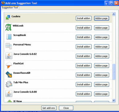 Featured FireFox Extension: Add-ons Suggestion Tool