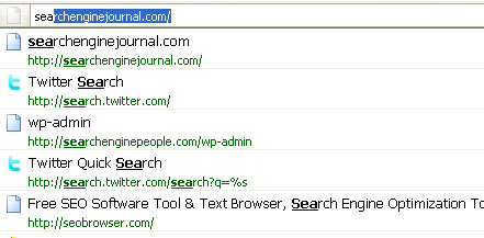 FireFox autocomplete URL