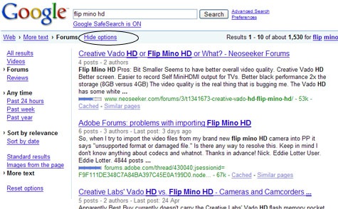 Google Search Gets New Options, Snippets, Squared