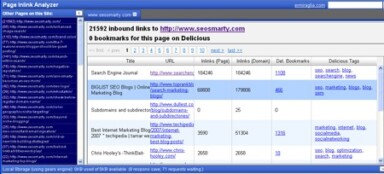 Another Cool Backlink Checker: Page Inlink Analyzer