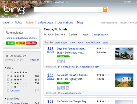Did Bing Copy Kayak’s Travel Search Portal?