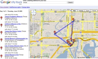 Google City Tours Experiments with Travel Vertical