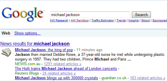 Michael Jackson Dead : Microsoft Bing FAILS in Coverage, Twitter and Facebook Break News