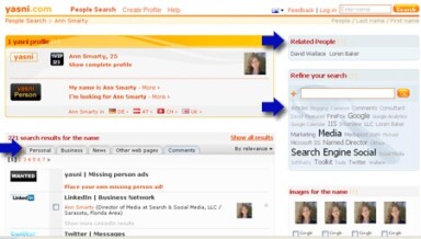 Yasni – Feature-Rich People Search Engine