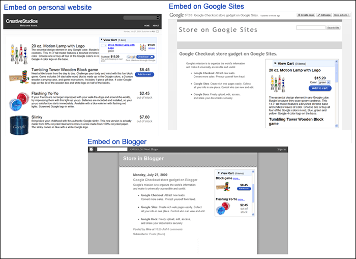 Create an Online Store in a Snap Using Google Docs and Checkout