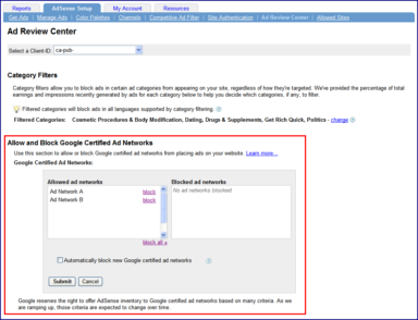 Google to Allow Certified Ad Networks on AdSense Sites
