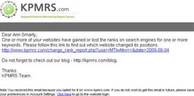 Check and Monitor Your Rankings with KPMRS