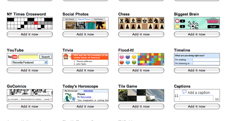 Google Opens Up Social Gadgets to All
