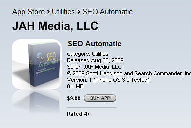 SEO Automatic Tool: Now for the iPhone