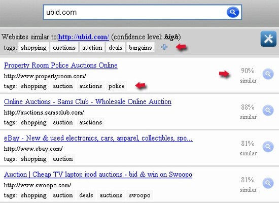 How to Find Similar Sites with Tags