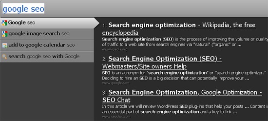 Speed up Your SEO Tasks with Ubiquity FireFox Addon