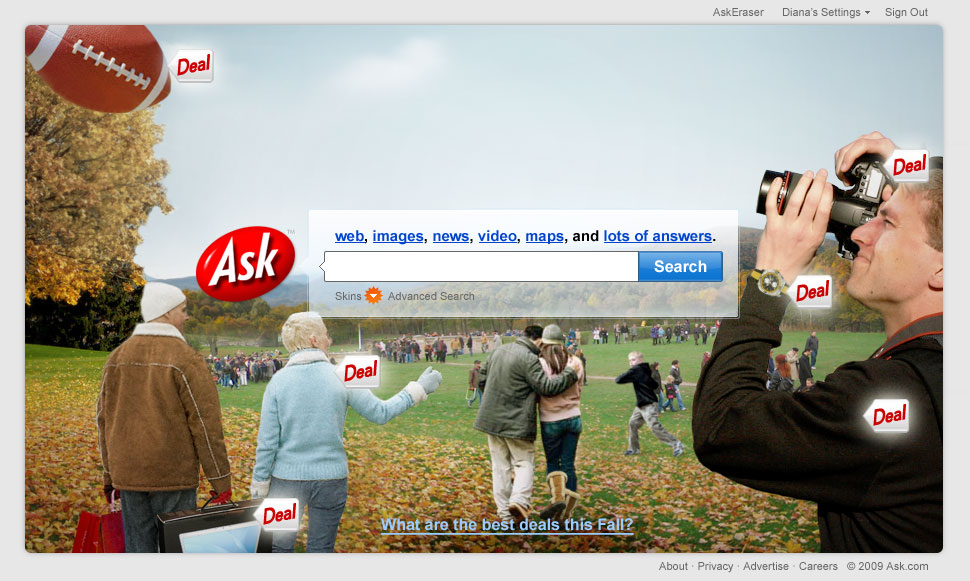 AskDeals Homepage on Oct 6 (1)