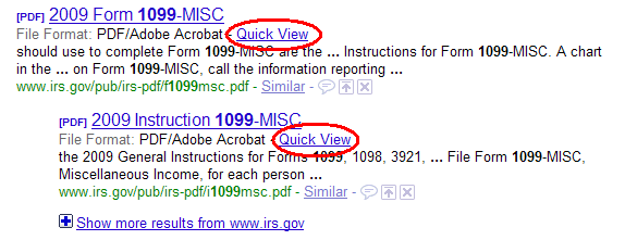 Google Adds Quick View for PDF Search  Results
