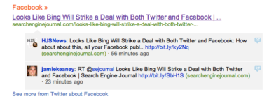Bing Twitter Search Goes Live