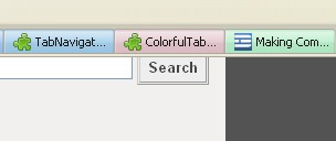 Colorful tabs