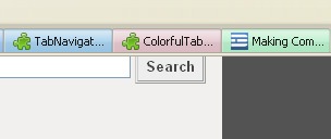 Colorful tabs