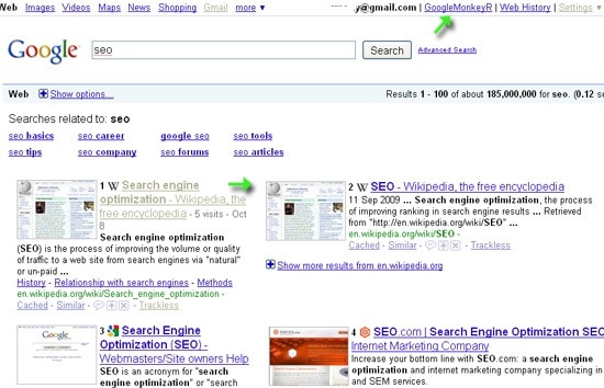 Google Monkey Splits Google SERPS into Columns
