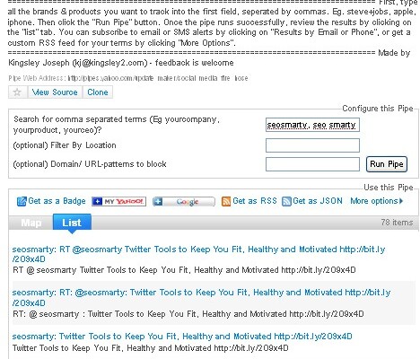 5 Useful Yahoo! Pipes to Monitor Your Brand