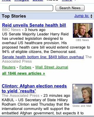 Google Updates News for Mobile