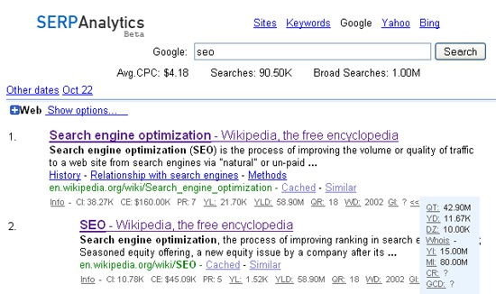 SERPs Analyzer