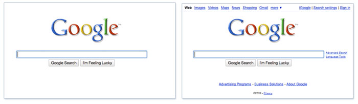 Google Makes its Clean Search Portal Cleaner