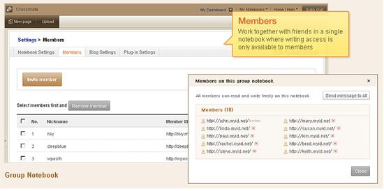 springnote: group notes